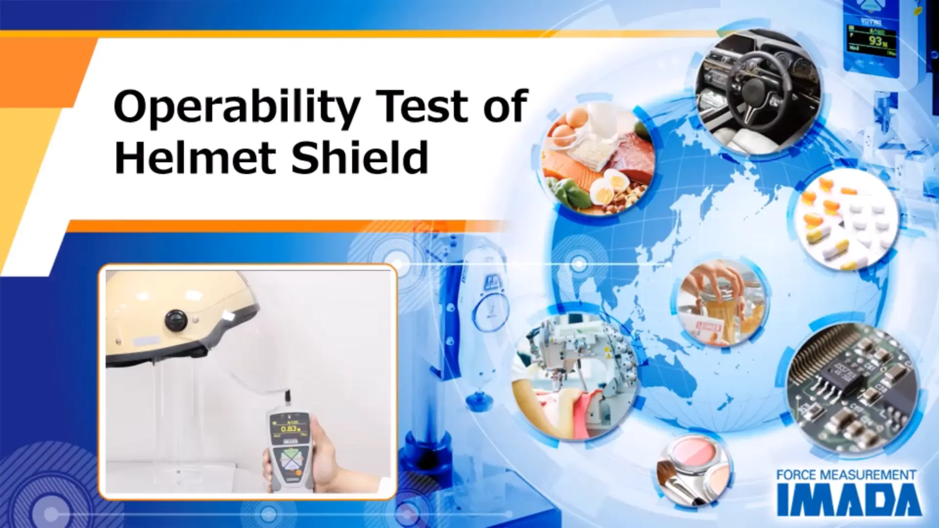 Opening operability test of helmet shield